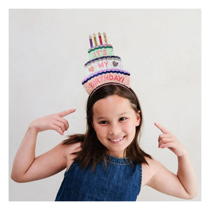 Mimi & Lula - Birthday Cake Hair Band | Orange