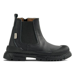 Wheat - Saida Tex Leather Boots | Black