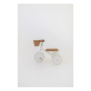 Banwood - Metal and Wooden Three-Wheel Bicycle | White