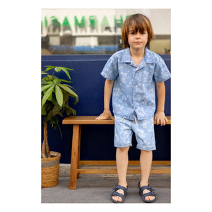 Louis Louise - Denim Magnum Hawaii Shirt | Light Blue