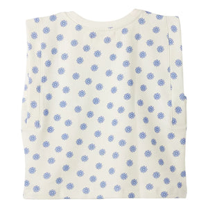 Fabula - Soleils Molton Sleeveless Sweatshirt | White