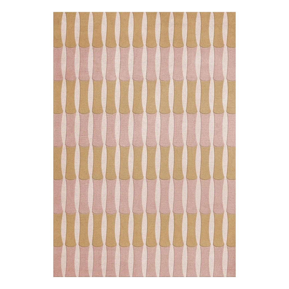 Layered - Bamboo Forest wool rug, Alice Crawley | Pink