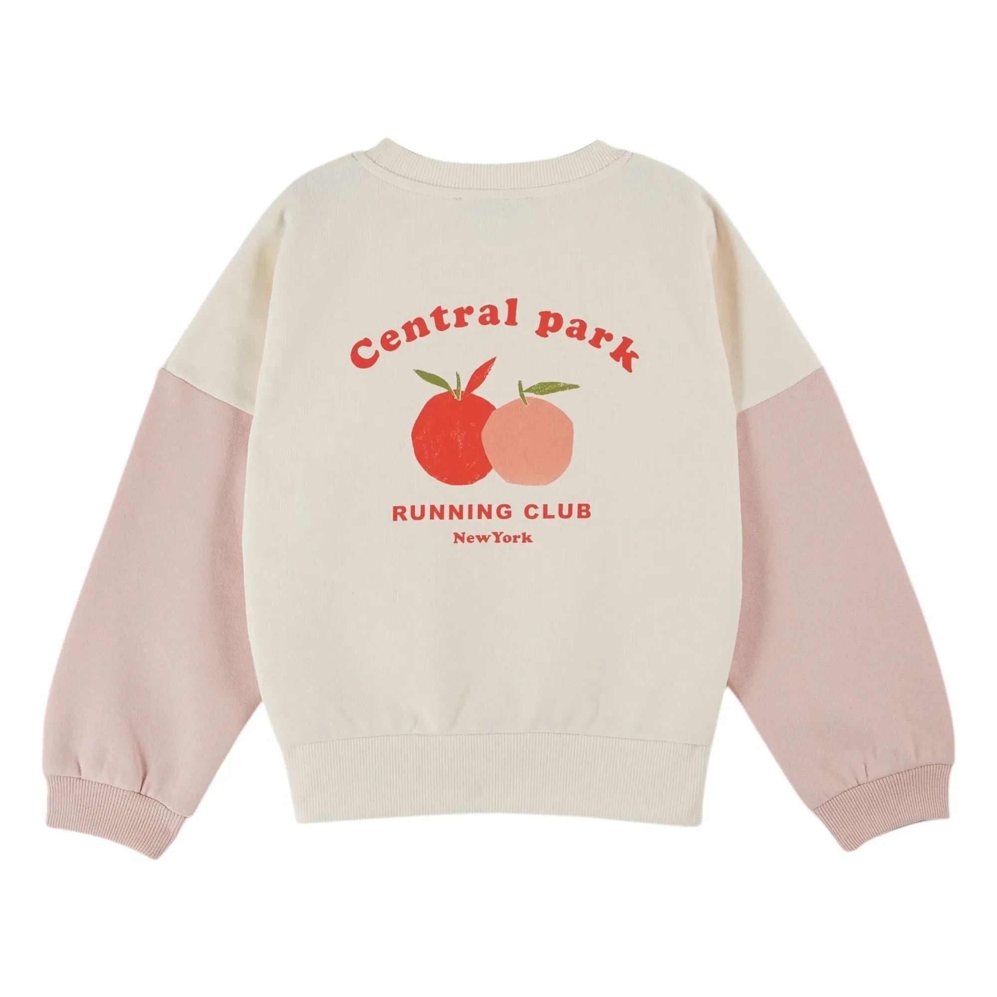 Emile et Ida - Organic Cotton Fleece Sweatshirt | Pale Pink