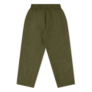 Matona - Garden Linen Pants | Olive Green