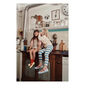 Emile et Ida - Striped Leggings | Blue