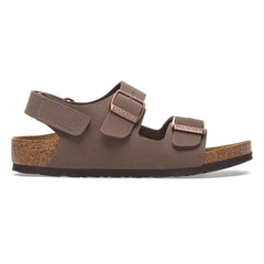 BIRKENSTOCK - Milano AS Children's Sandal Birko-Flor Birkibuc | Dark Brown