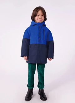 Petit Bateau - Renk bloklu parka | Mavi
