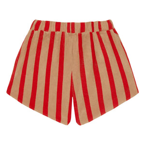 The Campamento - Striped shorts | Camel hair
