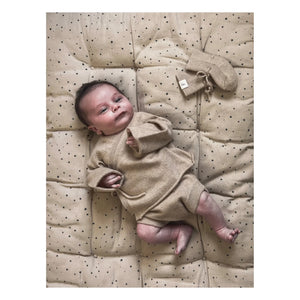 My Little Freckle - Organic Cashmere Bloomer + Wrap Cardigan Set | Beige