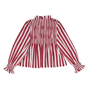 Tutu du Monde - Laurel Çizgili Bluz | Bordo