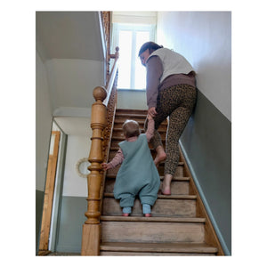 Tante Reine - Organic cotton footed sleeping bag | Sage