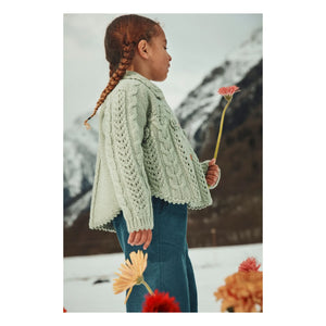 Louise Misha - Khellana Wool Cape | Almond Green