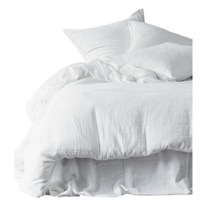 Haomy - Mykonos Cotton Gauze Pillowcases - 2-Pack | White