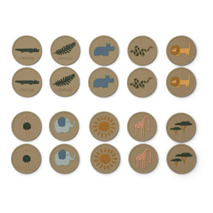 Liewood - Easton Silikon Hafıza Oyunu | Kahverengi