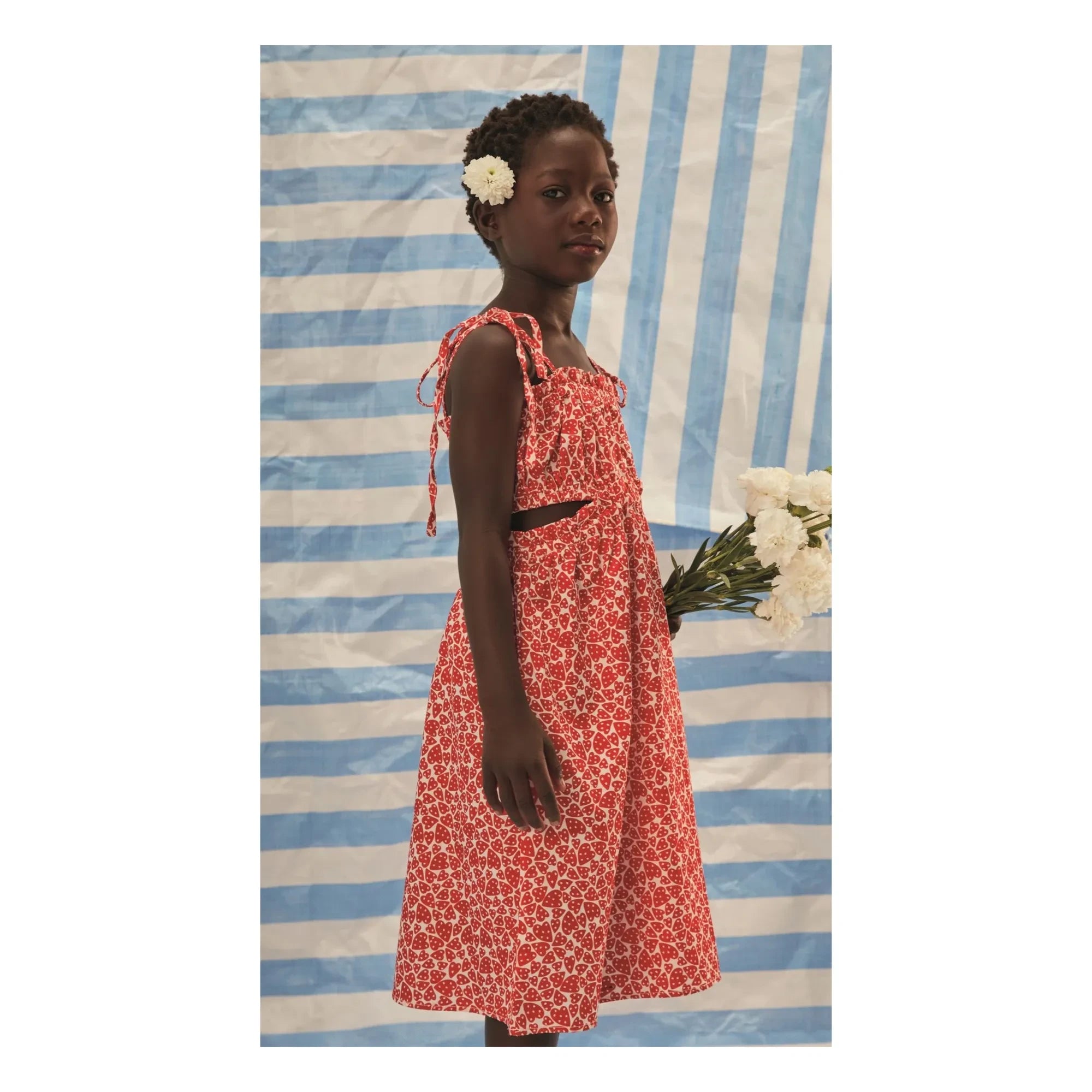 Fabula - Medium Heart Pattern Dress | Red