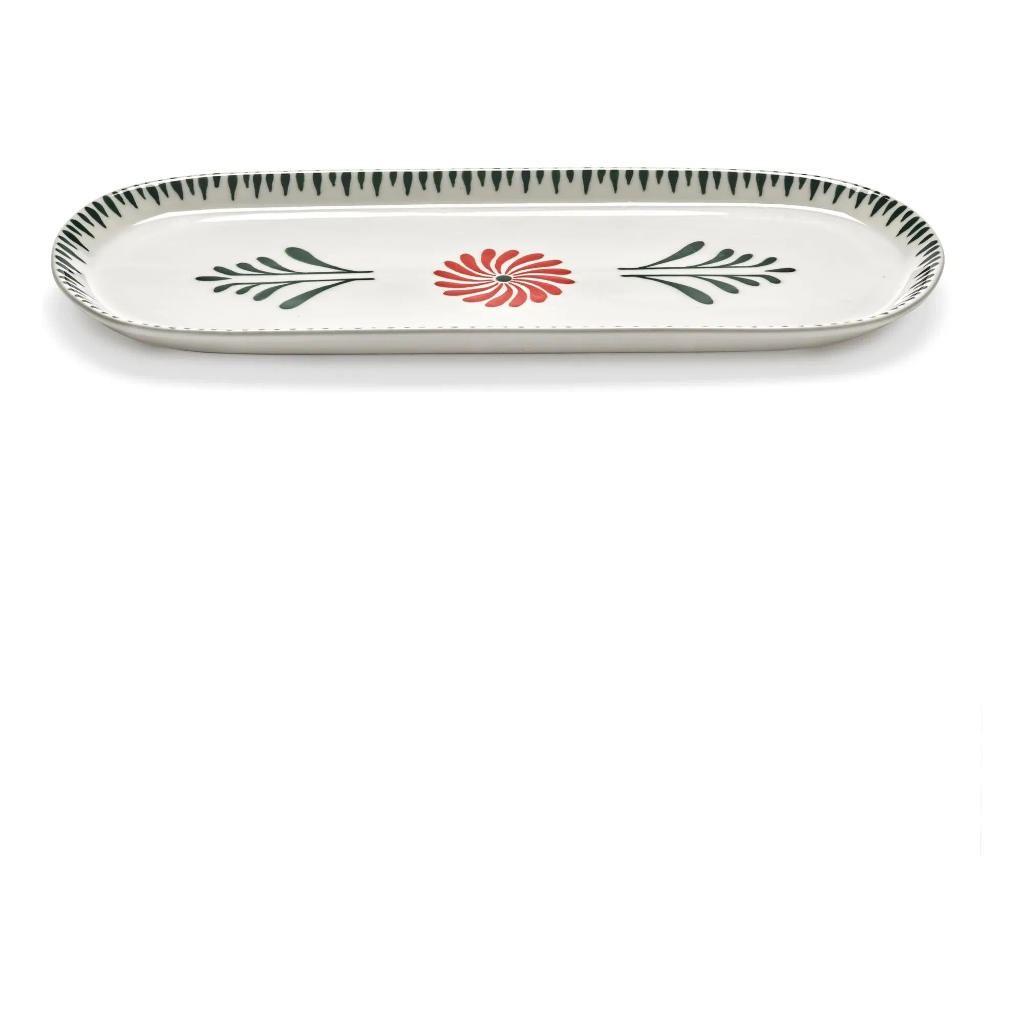 Serax - Baazar Oval Serving Plate, Waww La Table - Set of 2 | Green