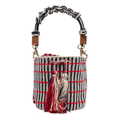 Guanabana - Crossbody Bag Macramé Medium | Navy Blue