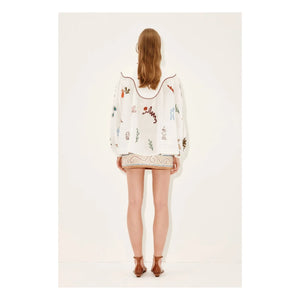 Alémais - Mina Embroidered Blouse | White