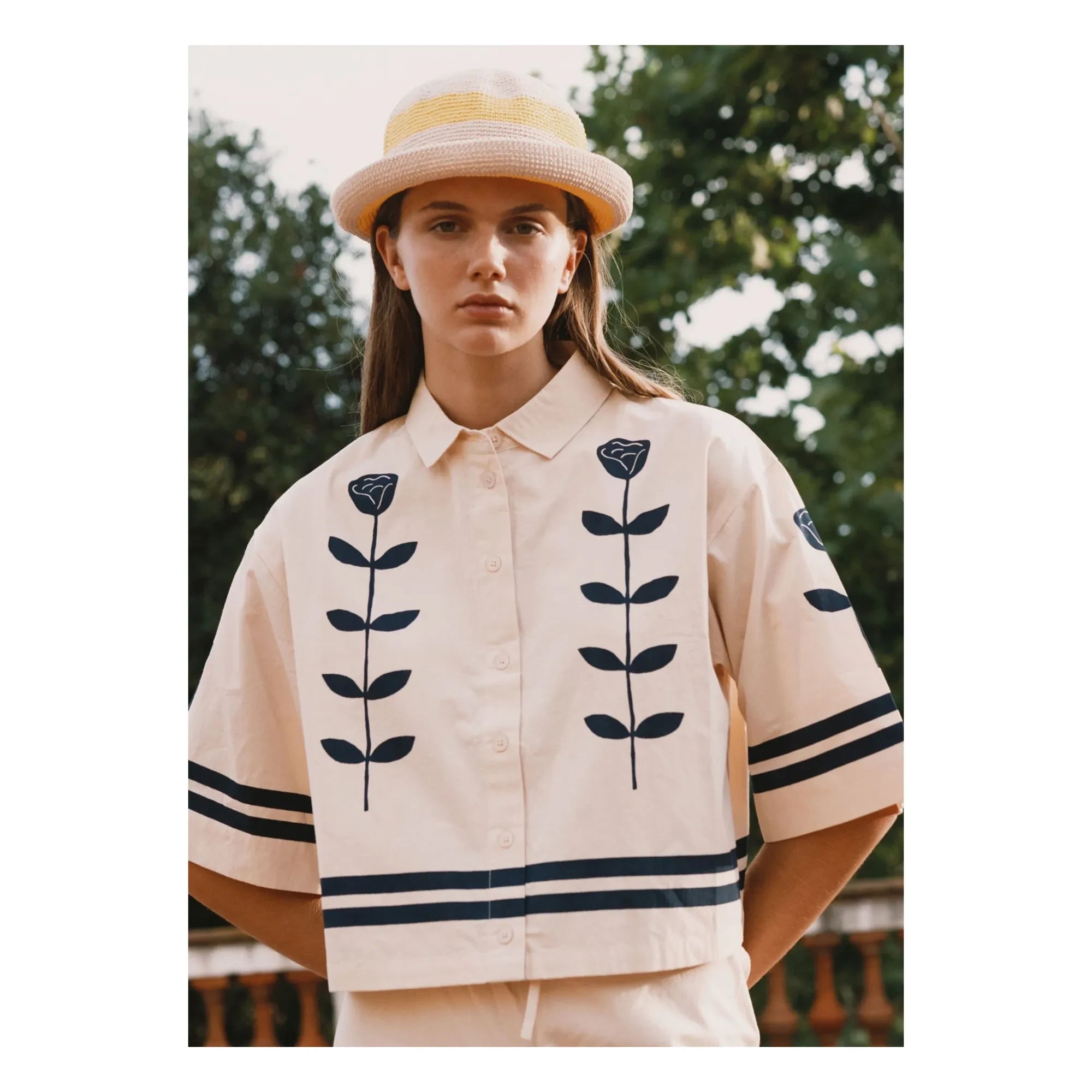 The Tiny Big Sister - Linen and Cotton Shirt | Cream