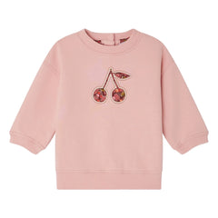 Bonpoint - Dahlia organik pamuklu polar sweatshirt | Şeker pembe