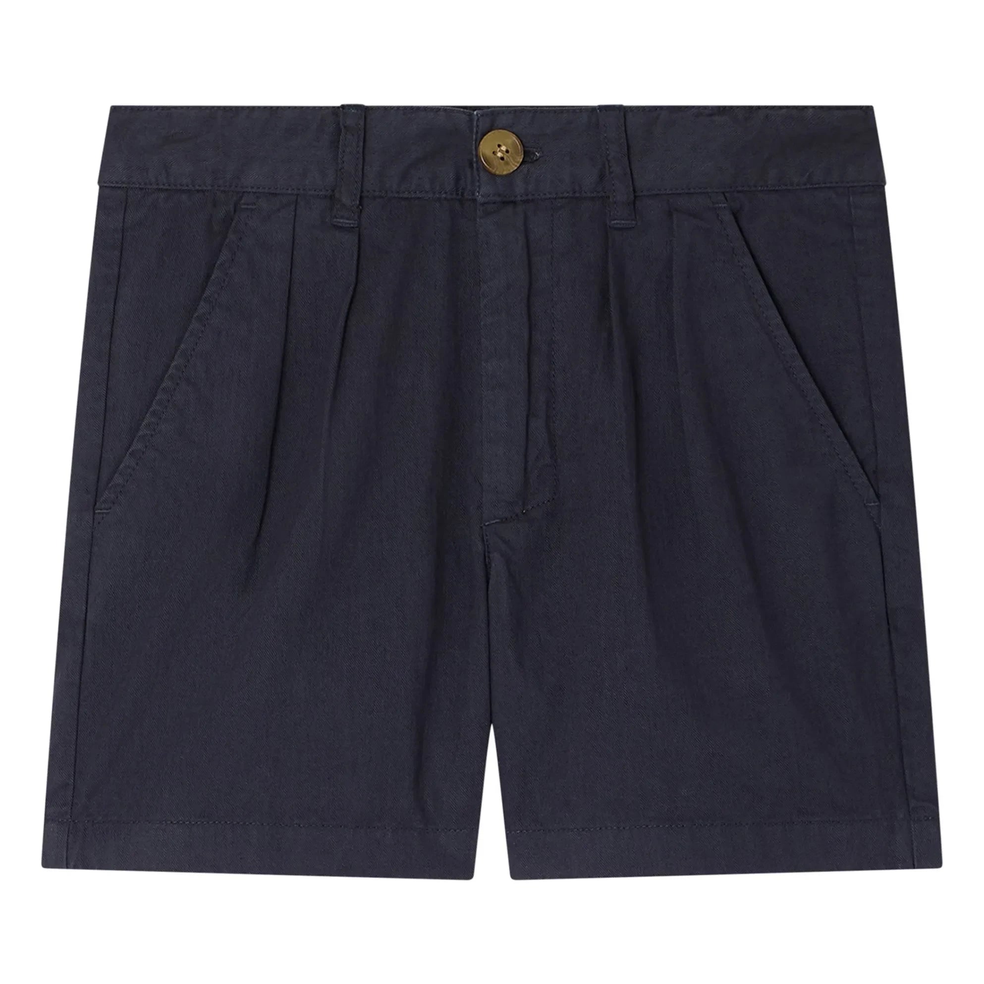 Bonpoint - Charles Organic Cotton Shorts | Navy Blue