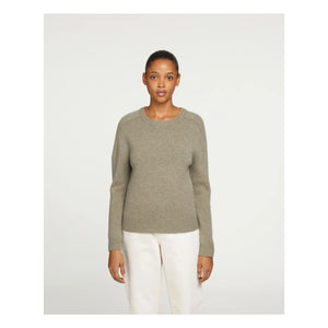 Kujten - Nanami Cashmere Sweater | Spotted Khaki