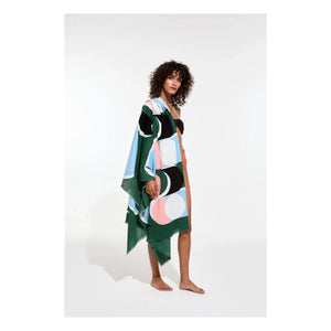 Mapoésie - Corolle Beach Towel | Green