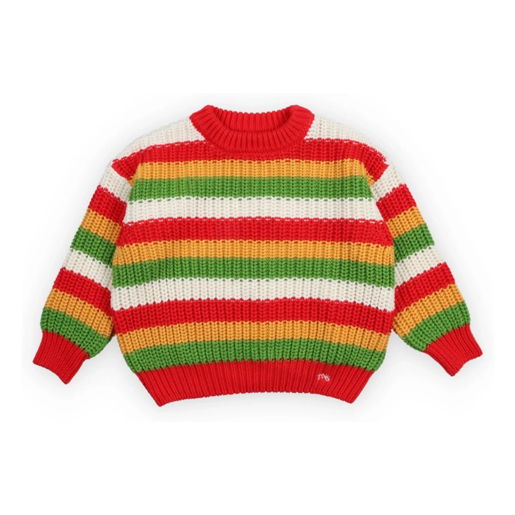 the new society - Lantana Striped Sweater | Red