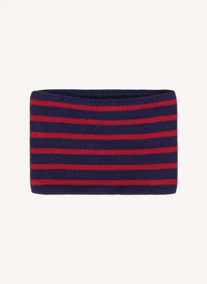 Petit Bateau - Çizgili Organik Pamuk Choker | Gece mavisi