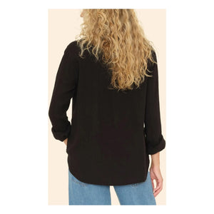 Xirena - Cotton Muslin Scout Shirt | Black