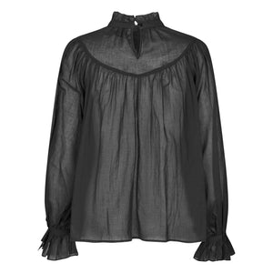 Lollys Laundry - Presley Cotton Blouse | Black