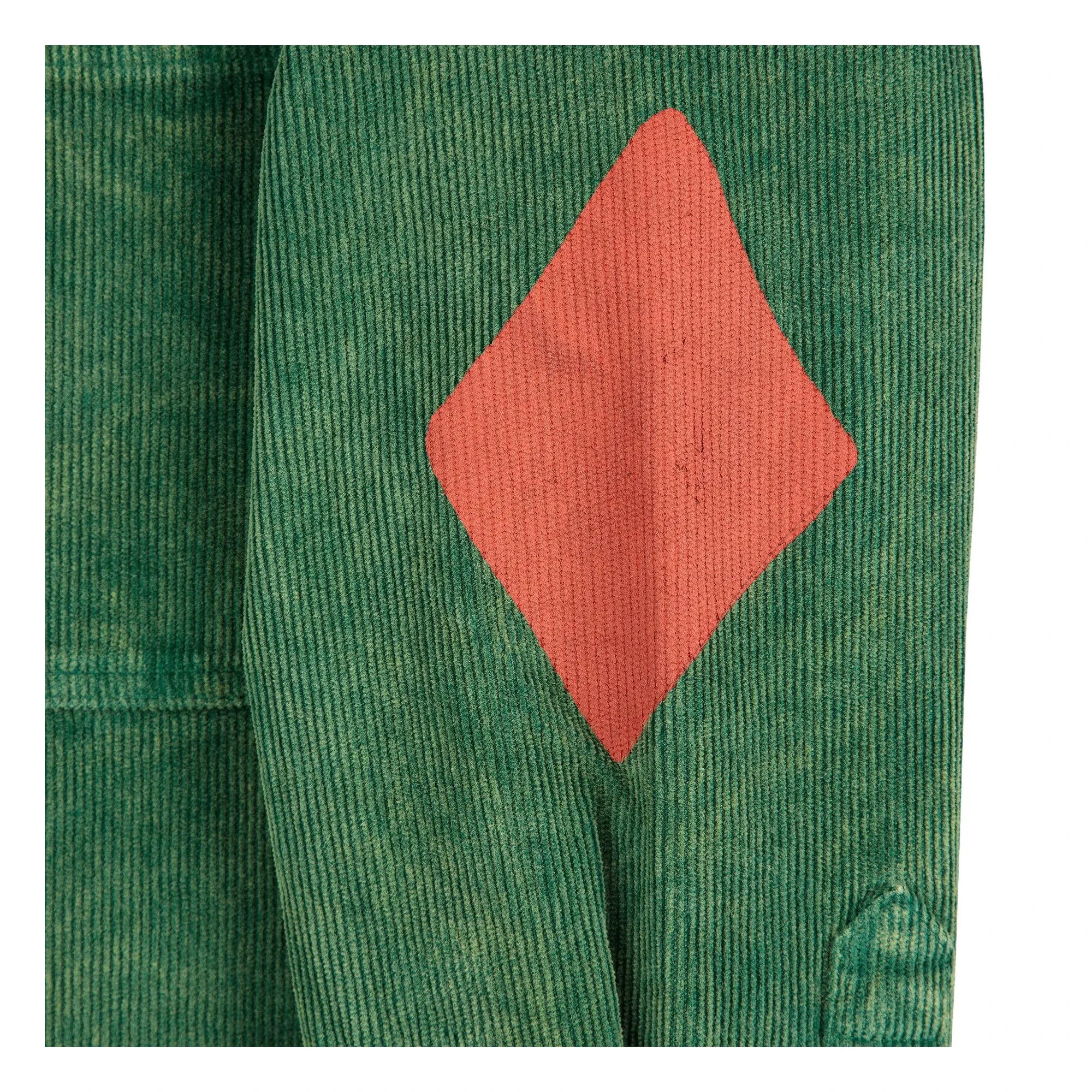 Bobo Choses - Velvet Yoke Shirt | Green