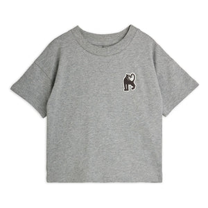 Mini Rodini - Organic Panter Bump T-shirt | Melanj Grey