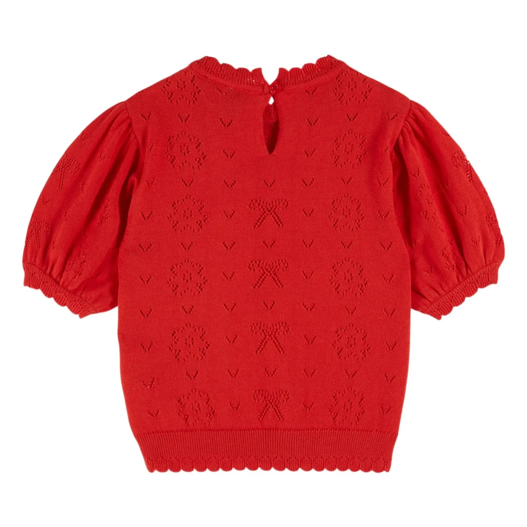 Emile et Ida - Organic Cotton Ribbed T-Shirt | Red