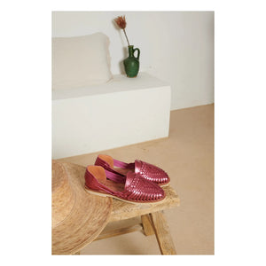Mapache - Alegre Metallic Sandals | Pink