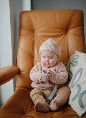 Mushie - Silicone Baby Cup | Lilac