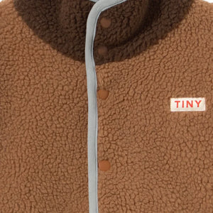 Tinycottons - Color Blocking Sherpa Style Jacket | Brown