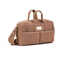 Minikane - Cotton Gauze Baby Changing Bag | Mocha