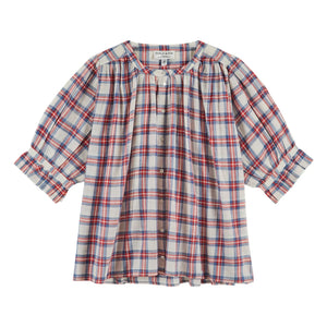 Emile et Ida - Khadi Cotton Plaid blouse | Red