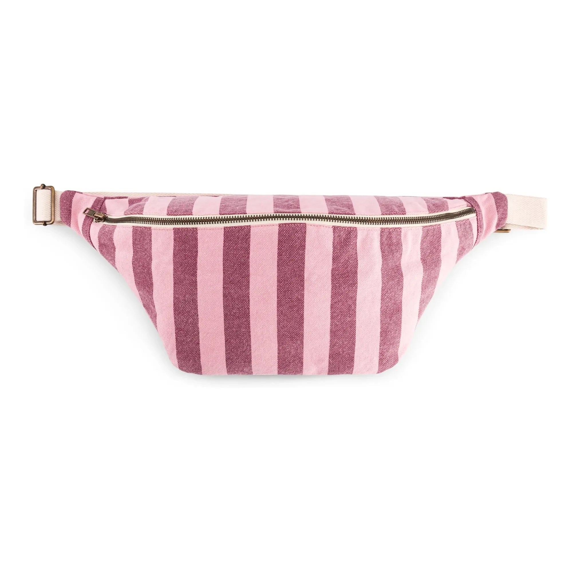 Rose in April - Striped Waist Bag | Pink