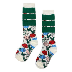 Wynken - Presto Floral Socks | Ecru