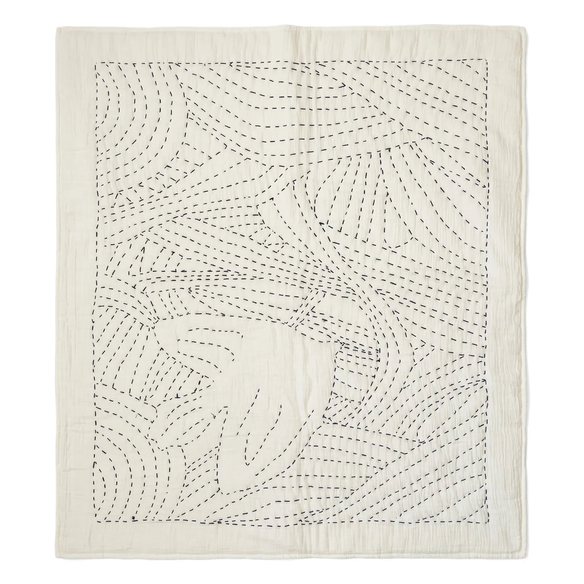 Editions Aimable - Penelope Bird Bedspread | Ivory Gauze Fabric