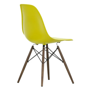 Vitra - DSW plastic chair - Maple wood base - Charles & Ray Eames | Mustard