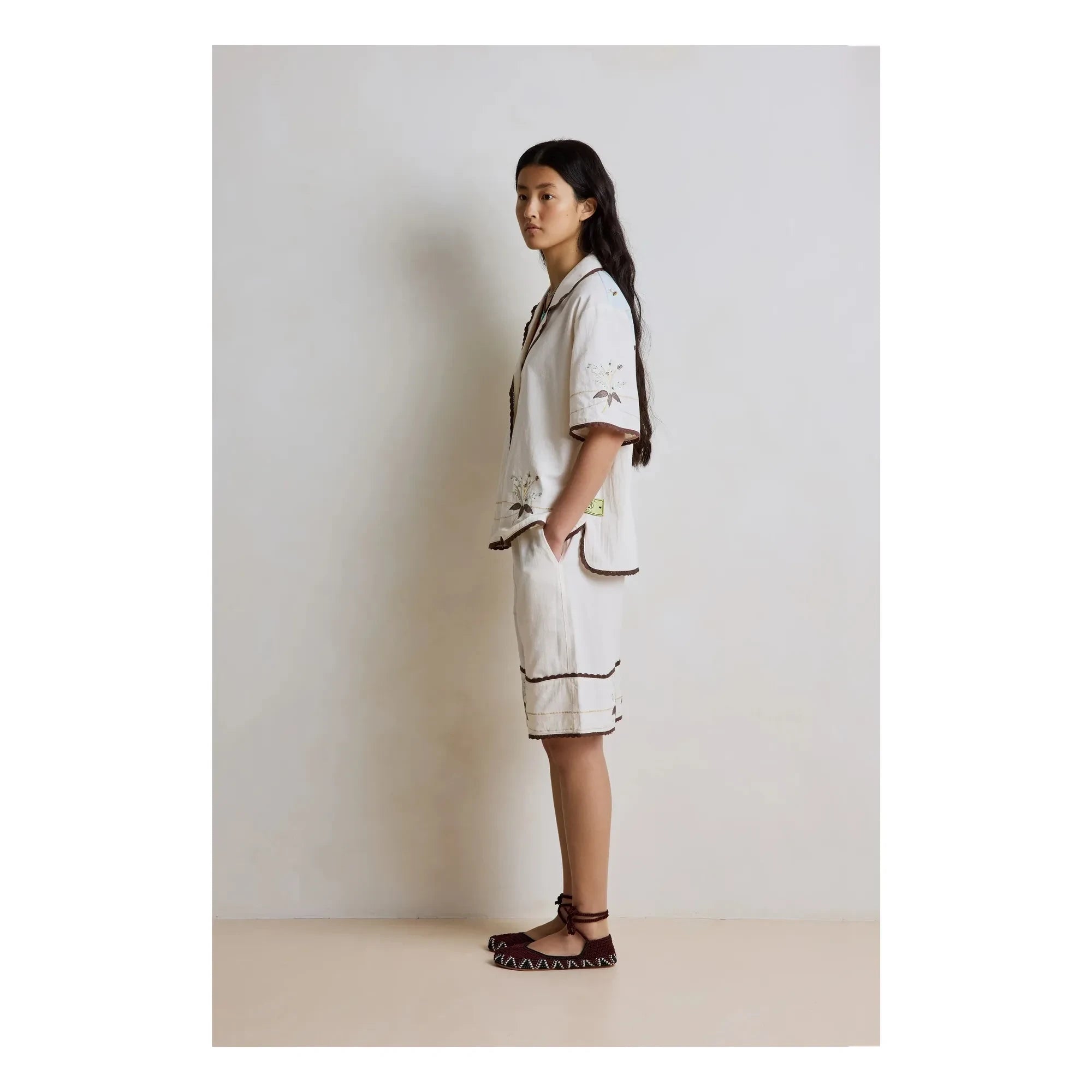 Hod - Barny Cotton Bermuda Shorts | Cream