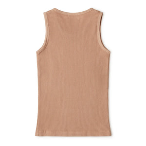 Matona - Organic Cotton Waffle Tank Top | Peach