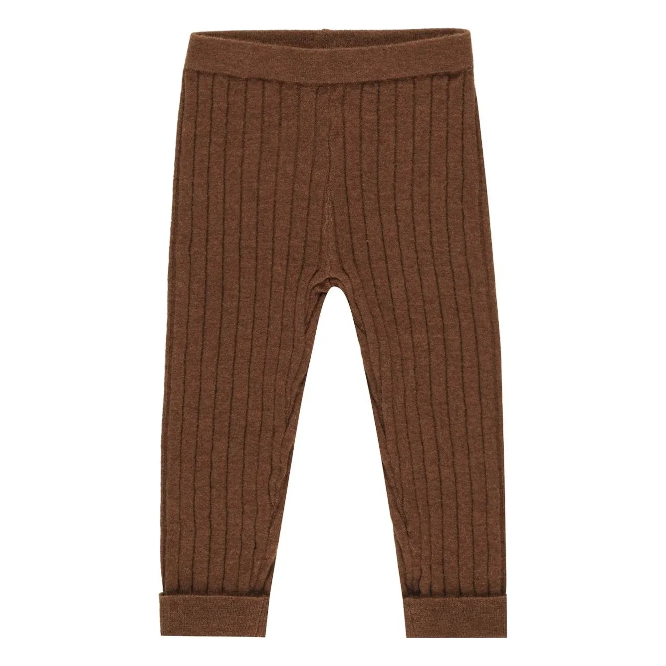 Rylee + Cru - Mini Ribbed Tights with Seam Detail | Brown