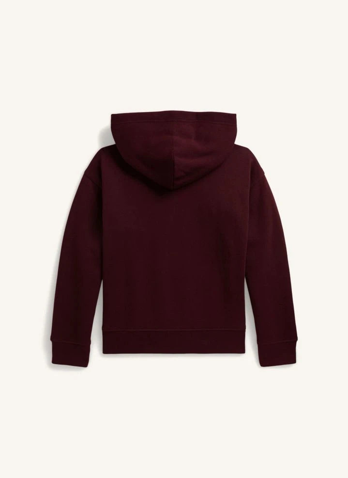 Ralph Lauren - Polo RL Hooded Sweatshirt | Burgundy