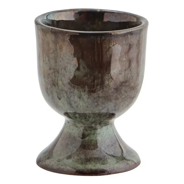 Madam Stoltz - Stone Dust Egg Cup | Dark Green