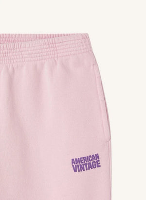 American Vintage - Plizzy Cotton Jogger Pants | Powder Pink