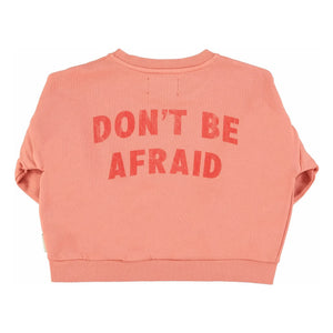 Piupiuchick - Hey Jude Organic Cotton Ruffled Sweatshirt | Coral